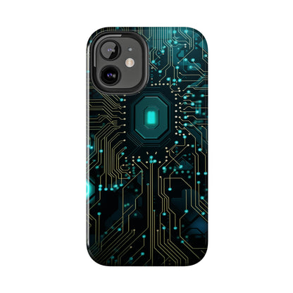 Neon Nexus: Cyberpunk Circuit Board | Futuristic Tech-Inspired iPhone Case