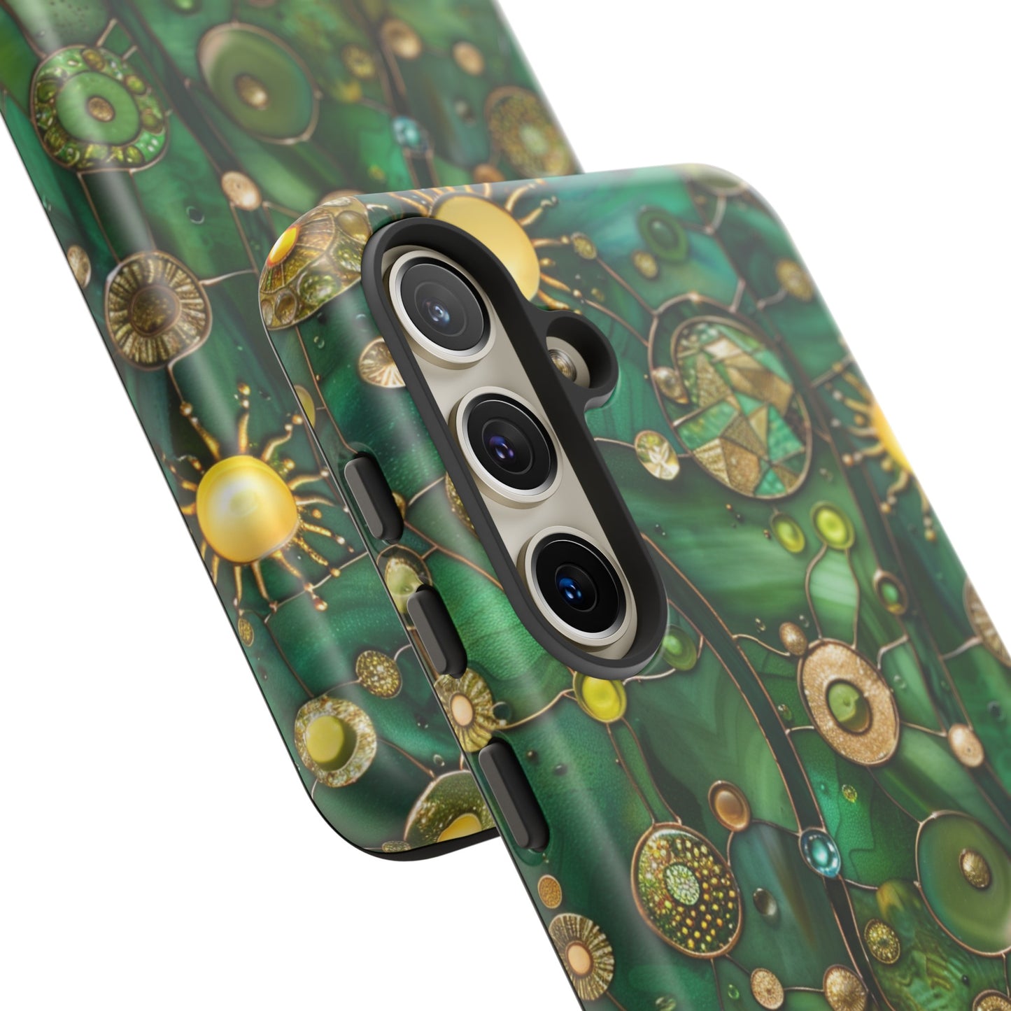 Green Celestial Stained Glass Mosaic Phone Case