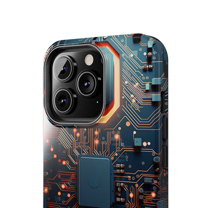 Neon Nexus: Cyberpunk Circuit Board | Futuristic Tech-Inspired iPhone Case