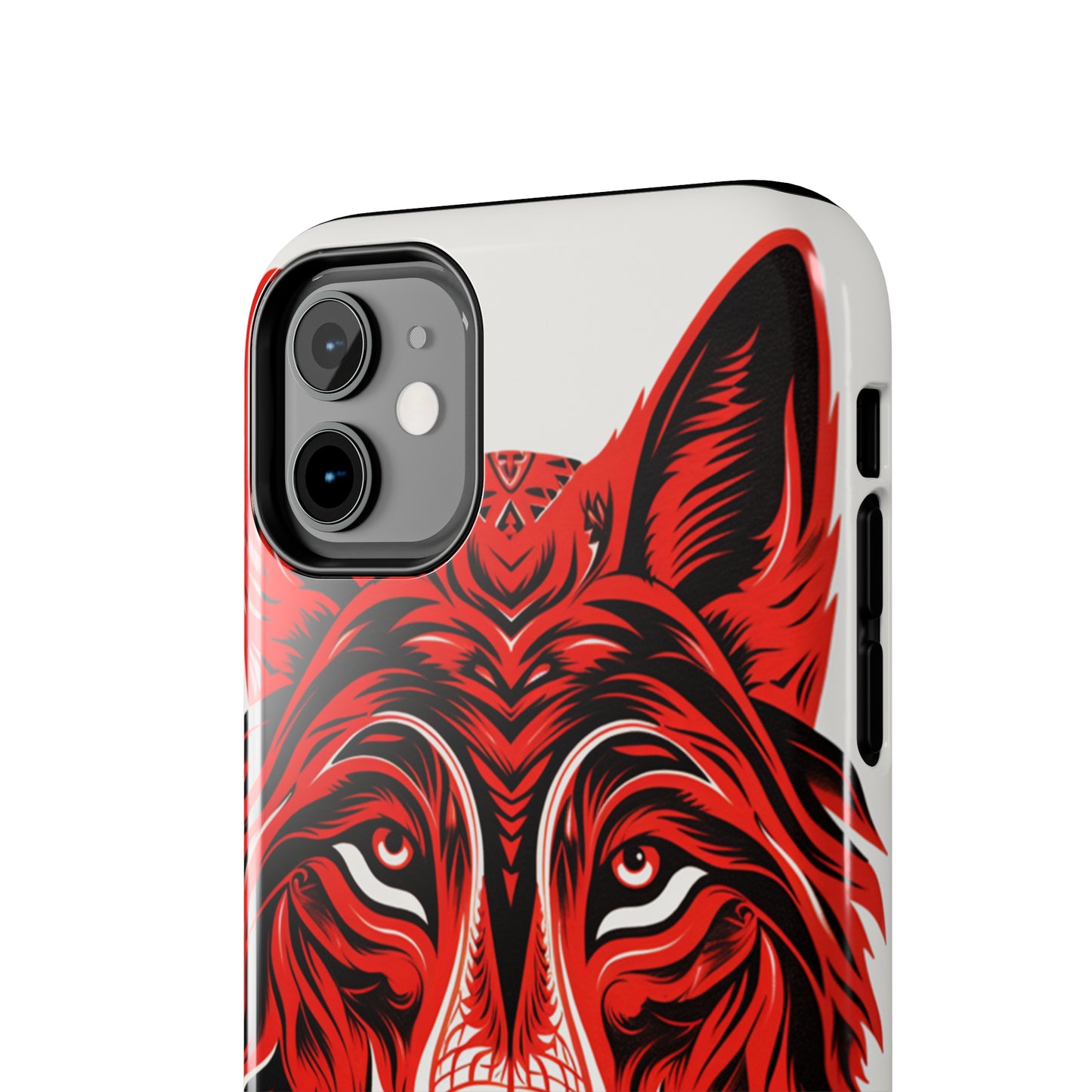 Mystic Echoes: Native American Tribal Wolf | Cultural Heritage iPhone Case