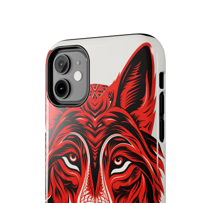 Mystic Echoes: Native American Tribal Wolf | Cultural Heritage iPhone Case