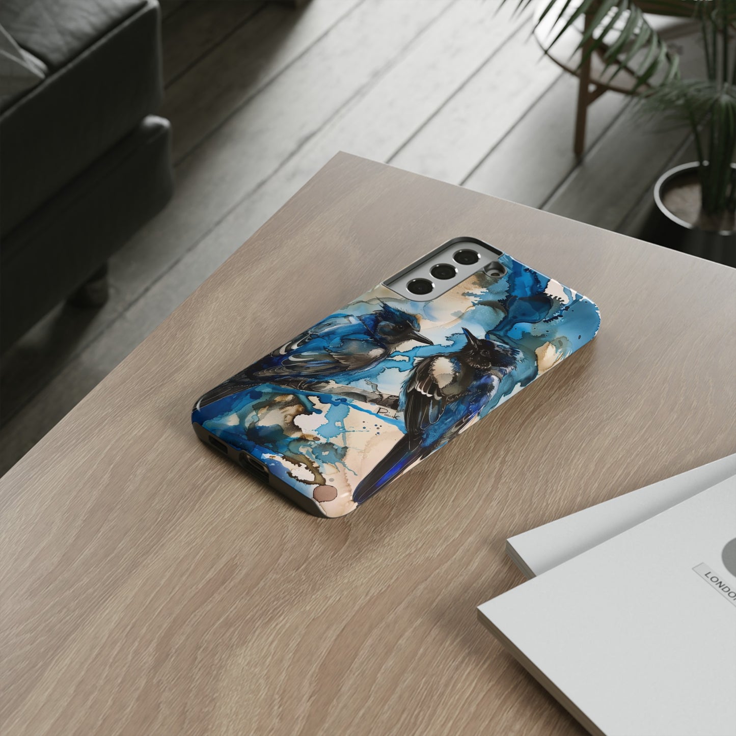 Blue Bird Watercolor Phone Case