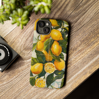 Mediterranean Lemon Italian Tile iPhone 14 Case