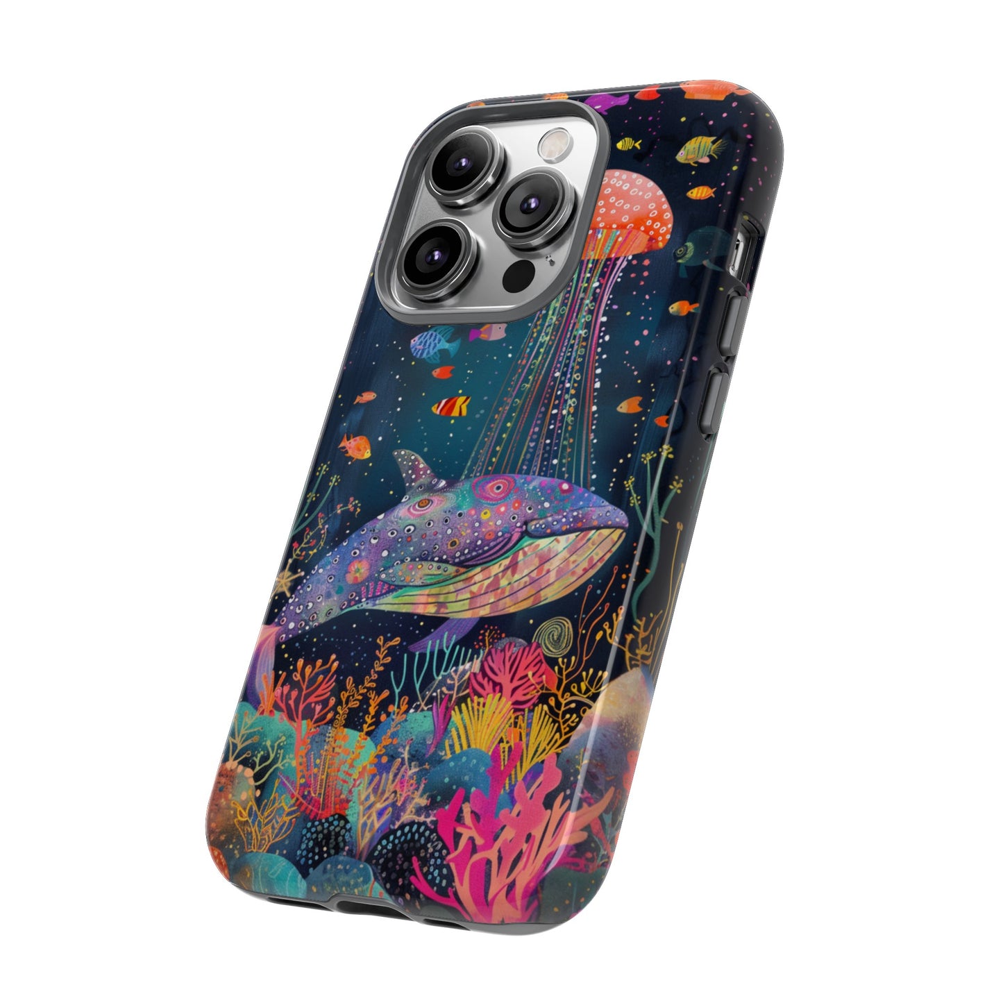 Whale Shark, Turtle, Jellyfish Phone Case