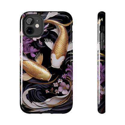 Graceful Flow: Koi Fish Inspired | Japanese Art Masterpiece iPhone Case