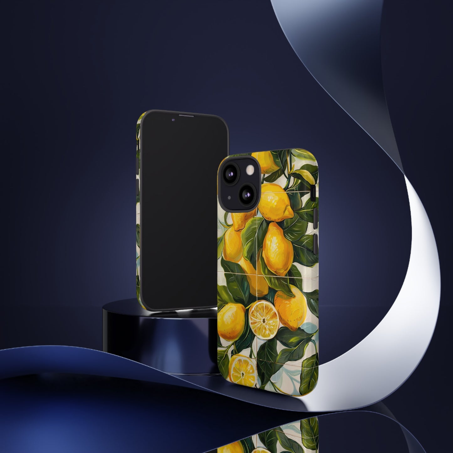 Mediterranean Lemon Italian Tile iPhone 14 Case