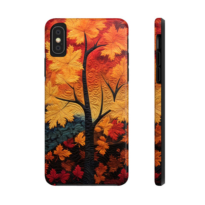 Autumn Forest Embroidered iPhone 14 Case