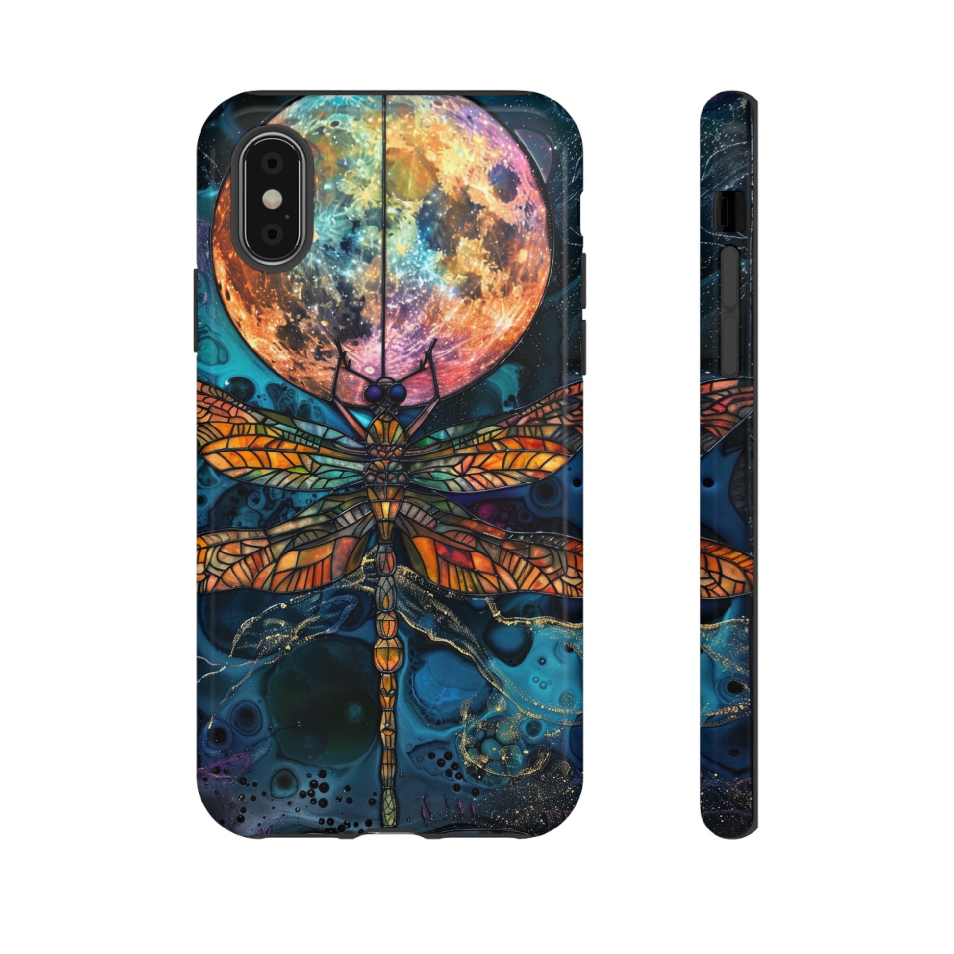 Full moon dragonfly phone case for Samsung Galaxy S24