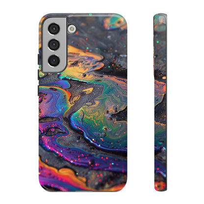 Opalescent Marbled Holographic Print Phone Case