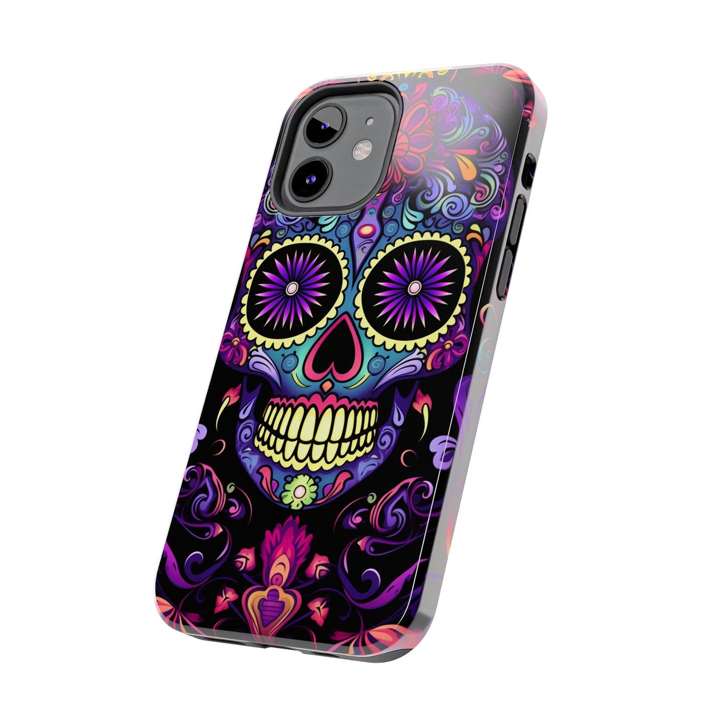 Sugar Skull iPhone Case | Dia de los Muertos Tough Case for iPhone 11, 12, 13