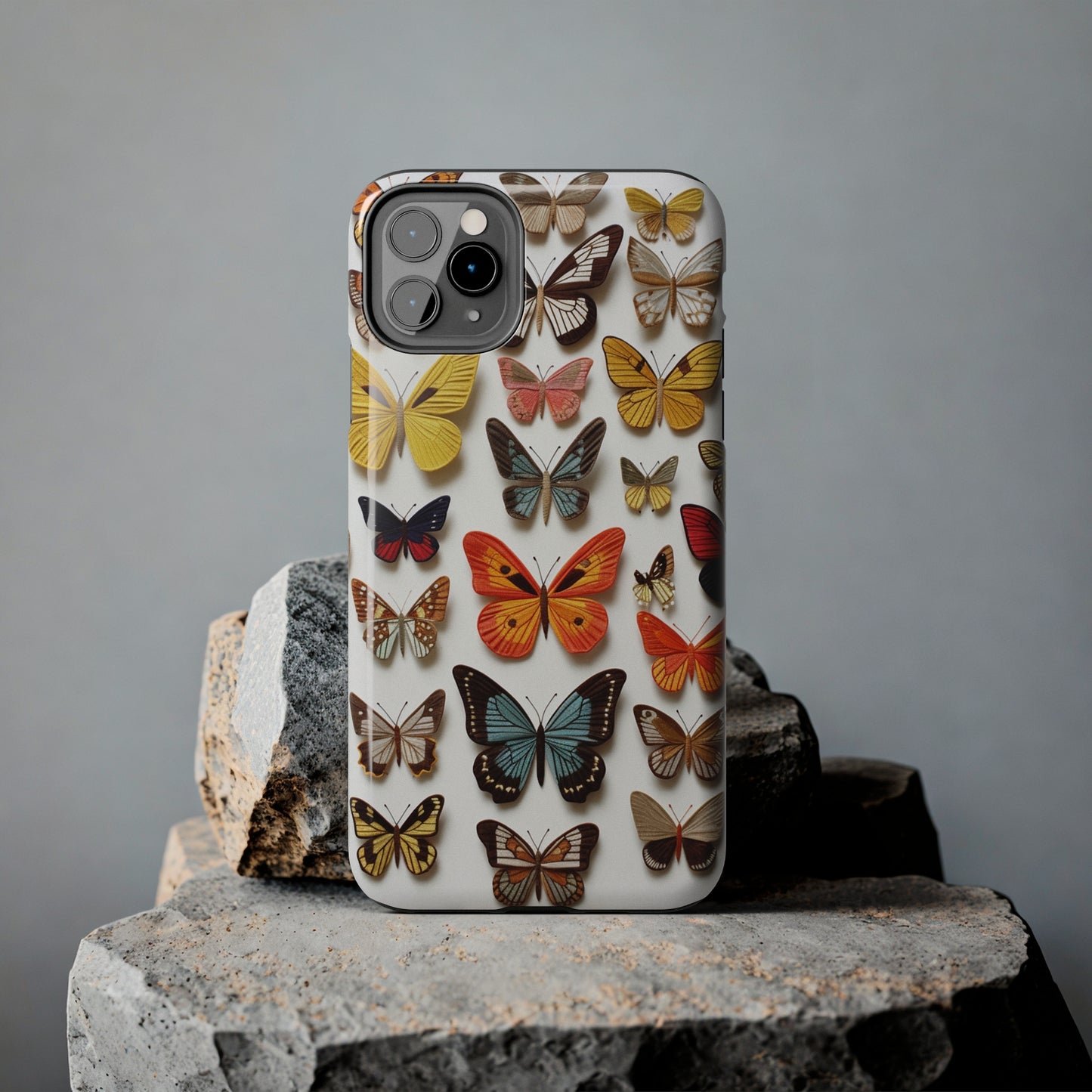 Elegant Embroidery: Delicate Butterfly iPhone Case – Crafted with Precision