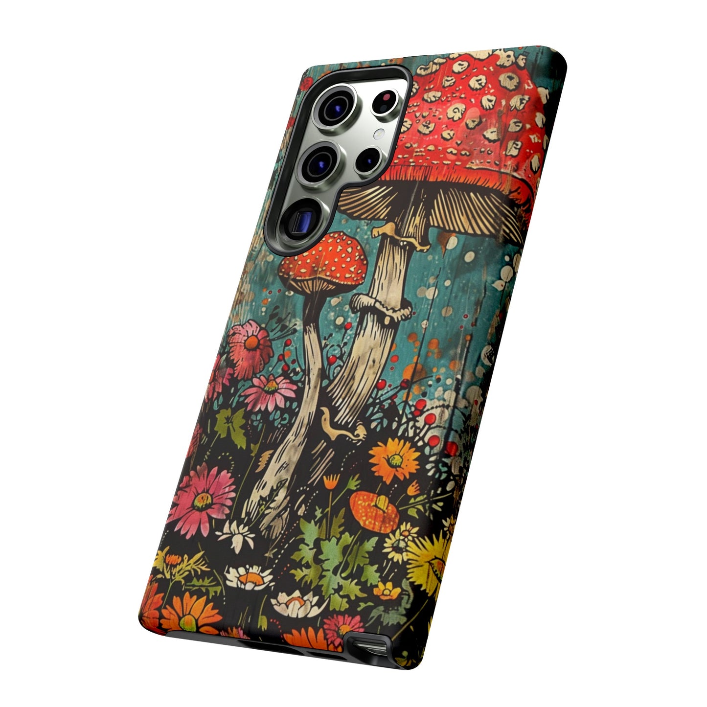 Trippy Magic Mushroom Retro Art Phone Case