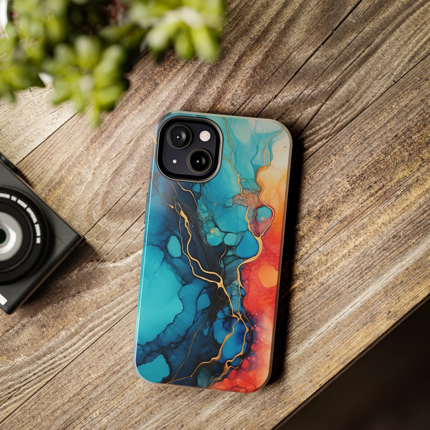 Marbled Watercolor iPhone Case | Embrace the Mesmerizing Multicolor Art