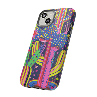 Retro 1960s Psychedelic Cactus Flowers Phone Case