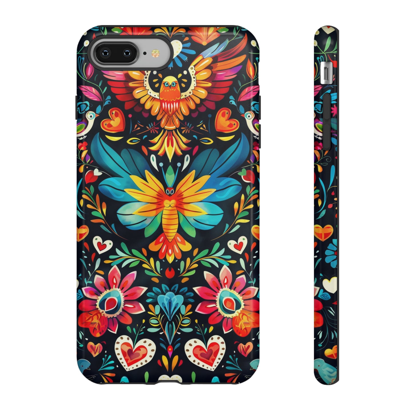 Floral Explosion Magic Hearts Phone Case