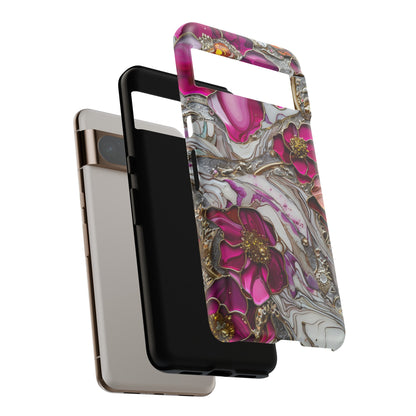 Stained Glass Magenta Floral Paisley Explosion Phone Case