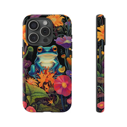 Floral Frogs Elegance Phone Case for Google Pixel, iPhone & Samsung Galaxy