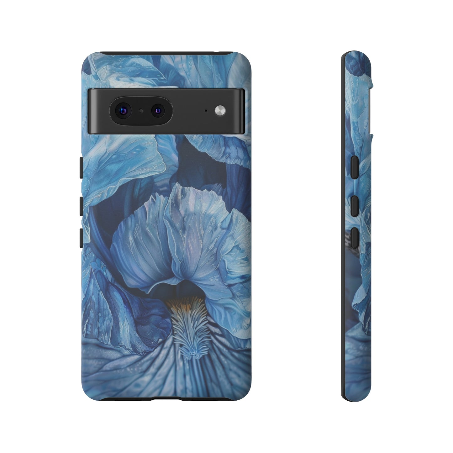 Floral Blue Iris Oil Painting Flower Phone Case