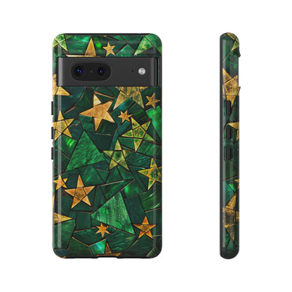 Green Celestial Stained Glass Mosaic Phone Case