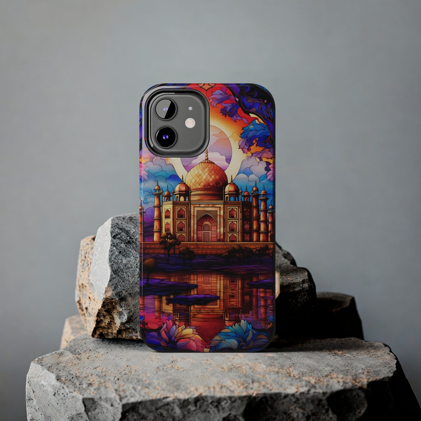 Taj Mahal Silhouette iPhone Case | Royal Elegance for Models 11 through 14 Pro Max