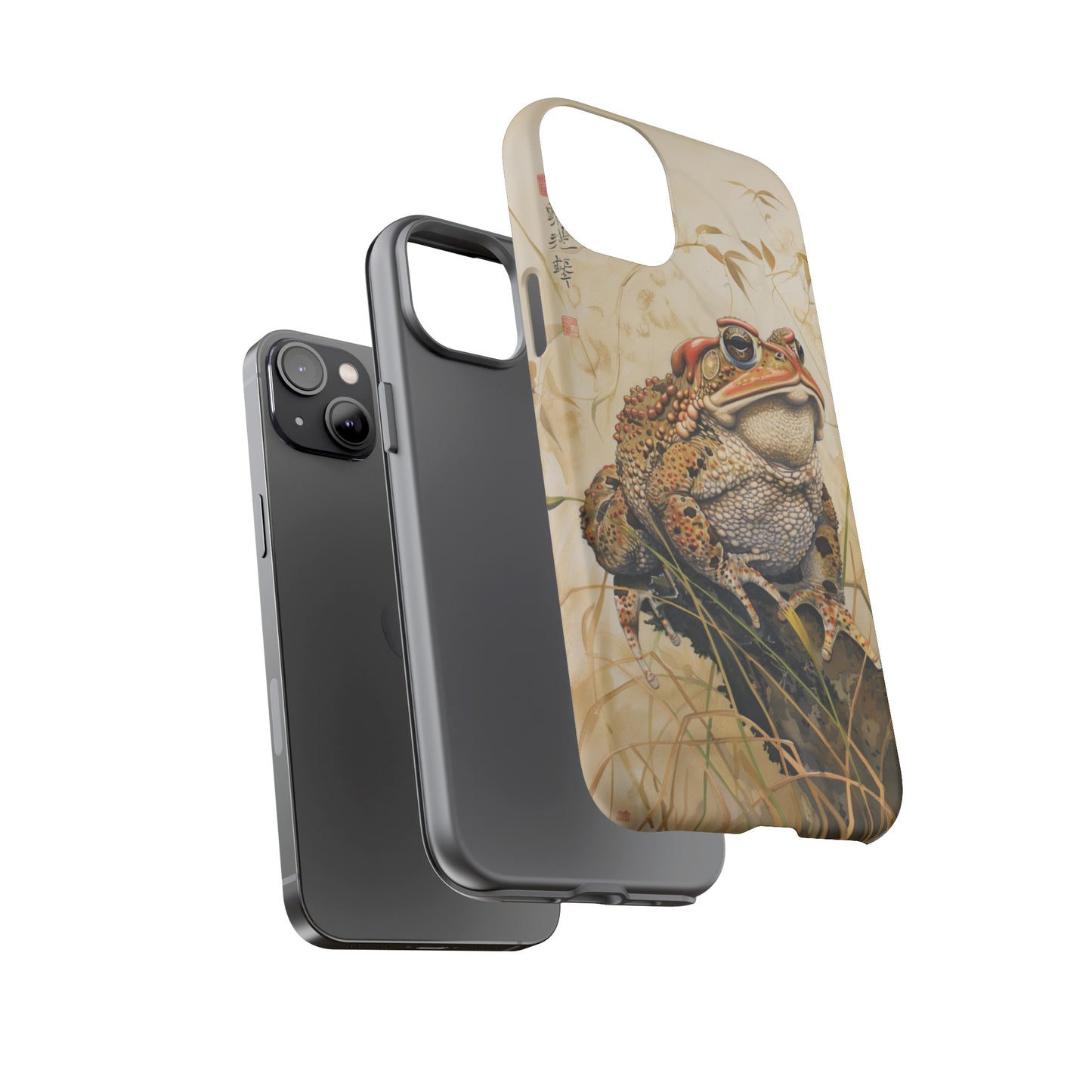 Toad on a Branch Japanese Style Art Painting Phone Case