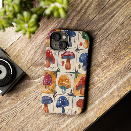 Trippy Magic Mushroom Toadstools Phone Case