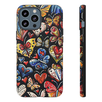 Butterfly Magic Hearts Phone Case