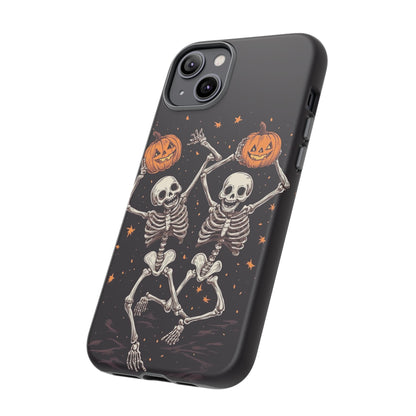 Dancing Skeletons with Jack-o'-Lanterns Phone Cover