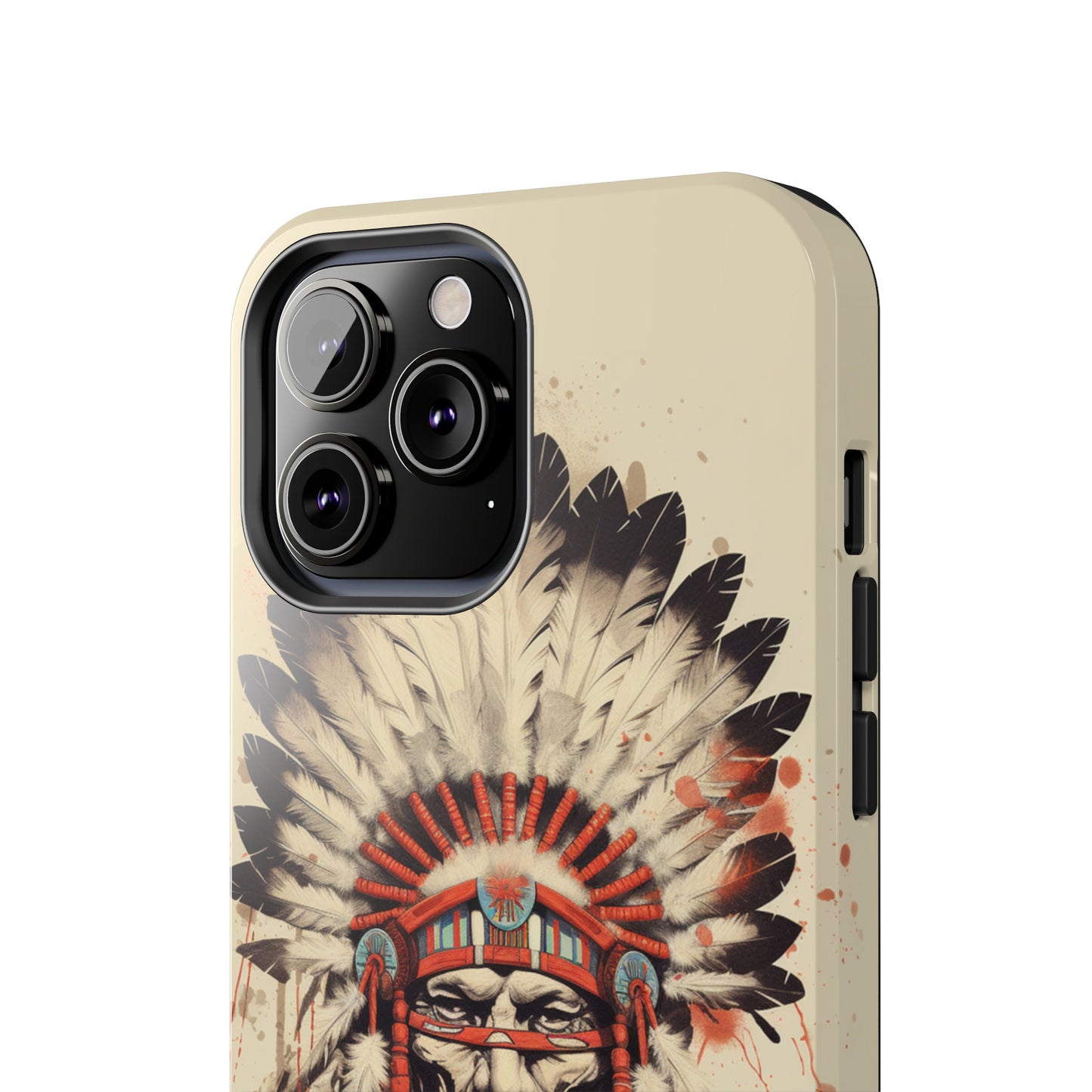 Proud Heritage: Native American Chief Headdress | Iconic Tribal iPhone Case for Models 11 through 14 Pro Max