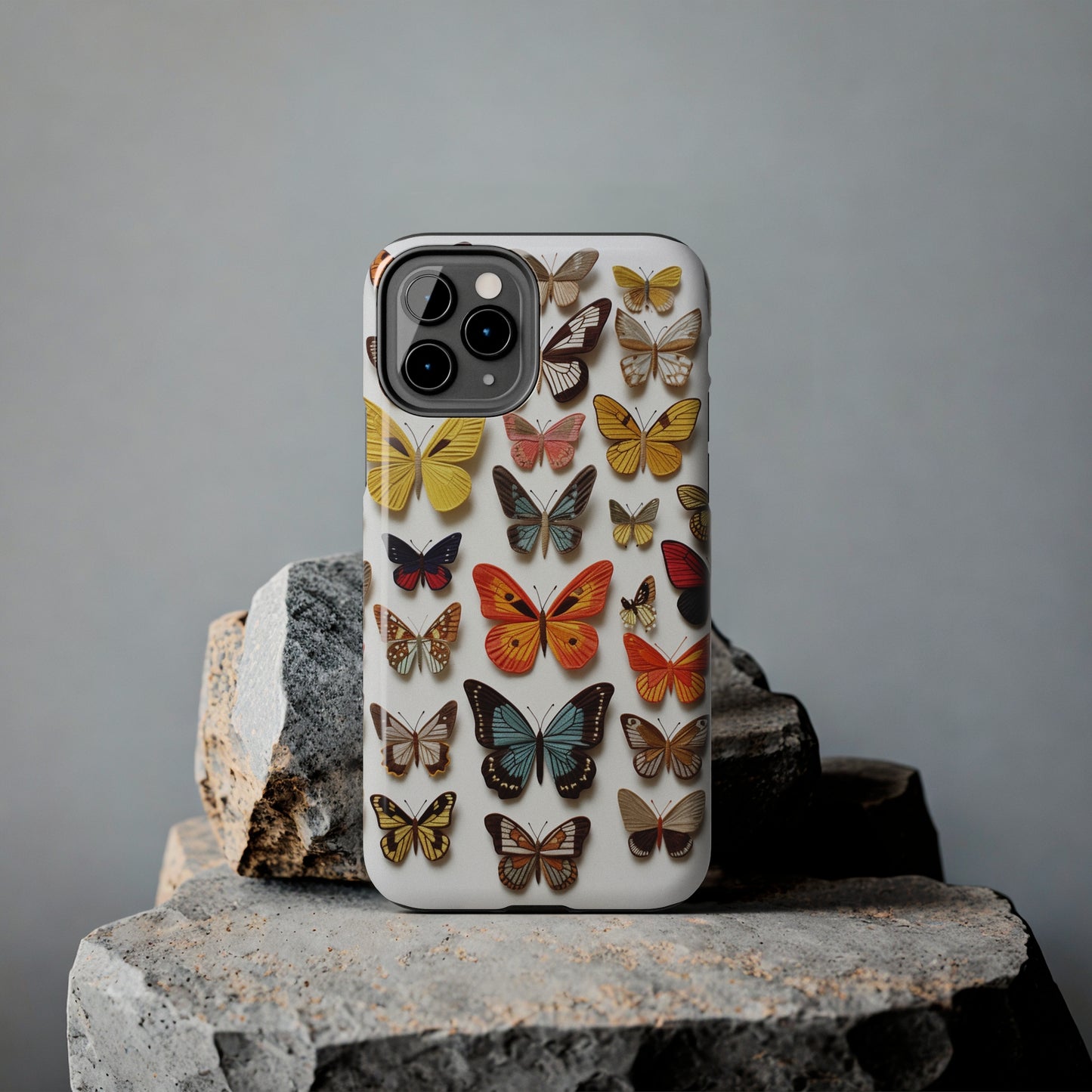 Elegant Embroidery: Delicate Butterfly iPhone Case – Crafted with Precision