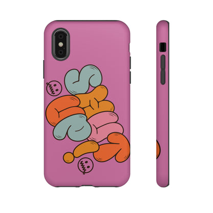 Shut Up Phone Case | Warm Retro Psychedelic Colors | For iPhone, Pixel, Samsung