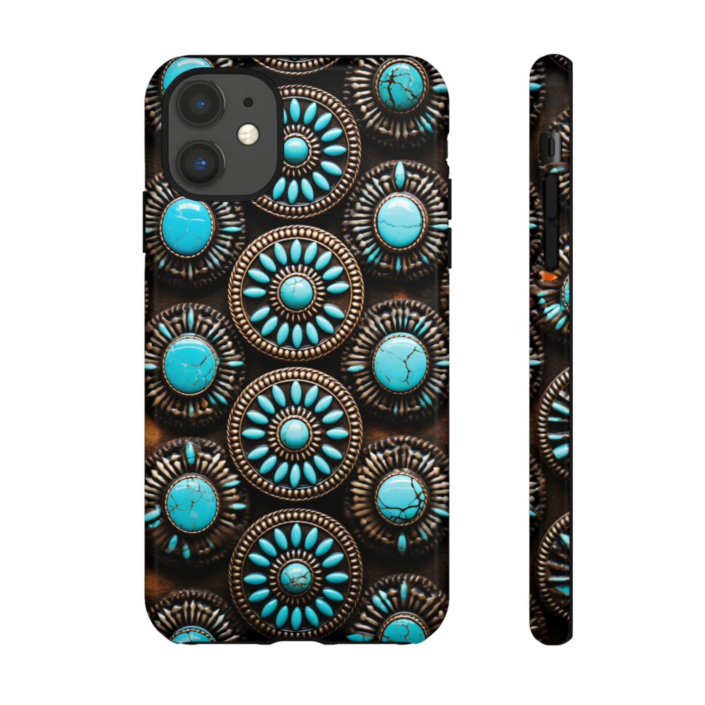 Vintage Navajo Native American Turquoise Concho Phone Case