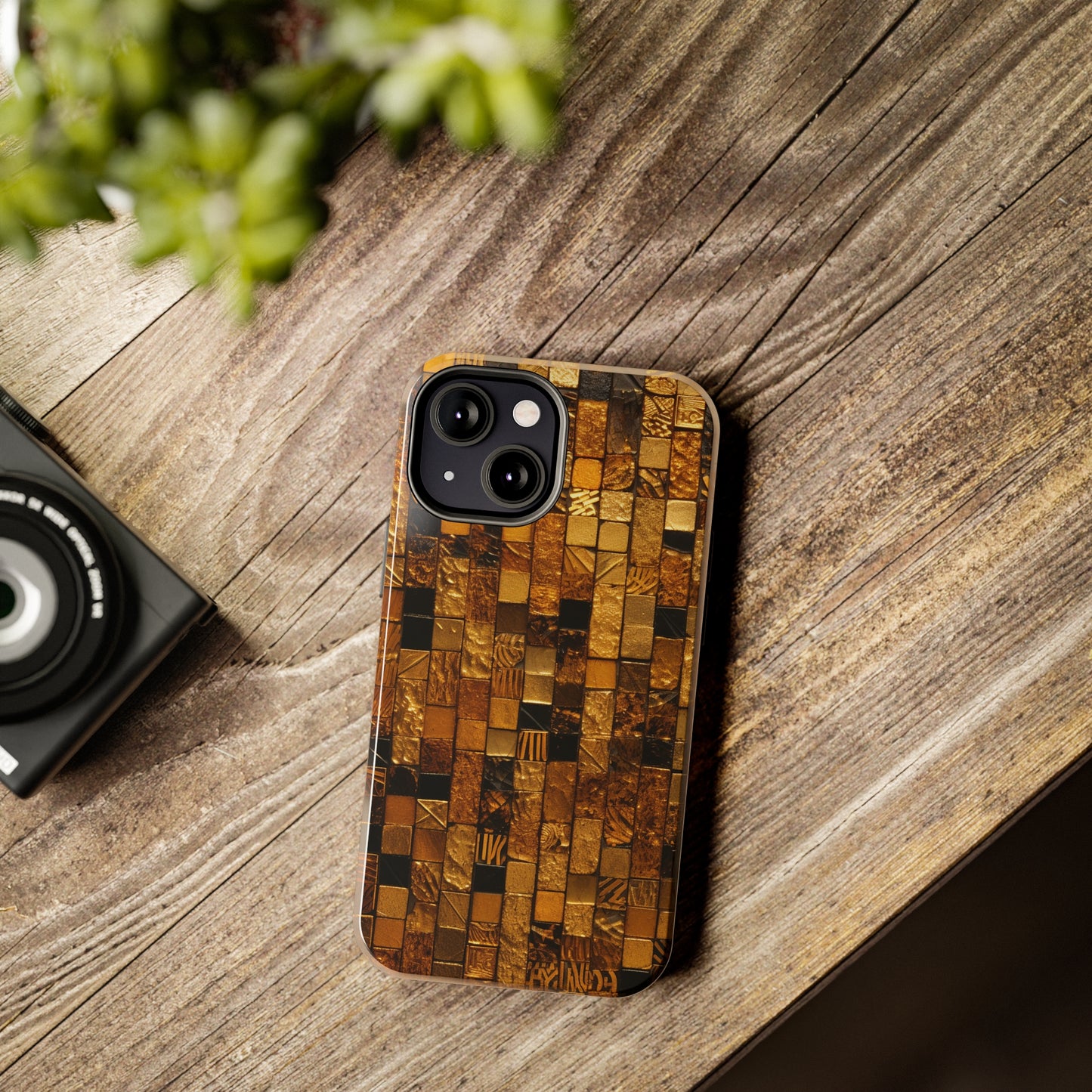 Golden Tile iPhone Case | Add Glamour and Elegance to Your Device