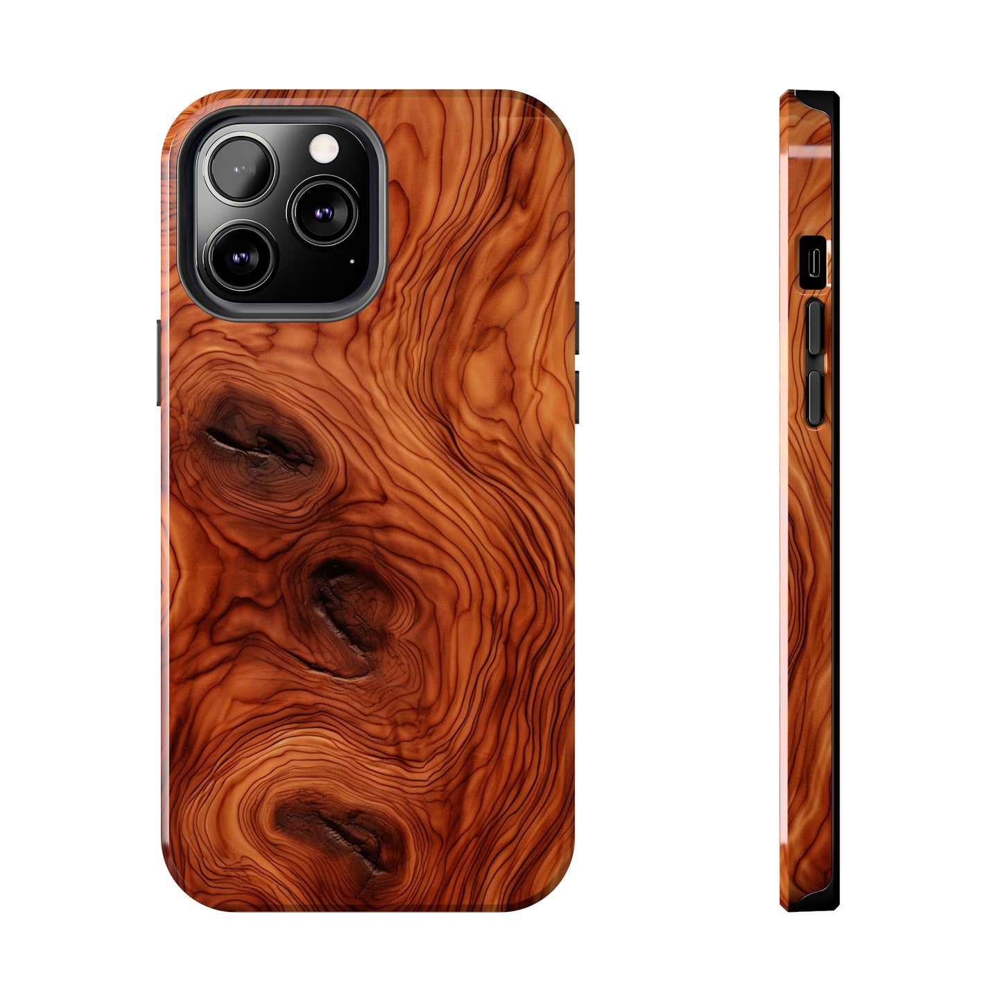 Elegant Timber: Faux Oak Wood Pattern | Dazzling Nature-Inspired iPhone Case