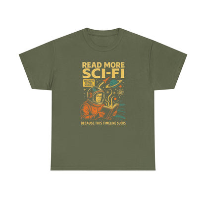 retro book inspired sci fi apparel