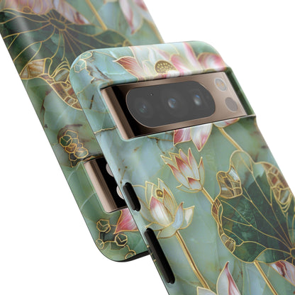 Elegant Floral Phone Case - Tough Cases with Lotus Design