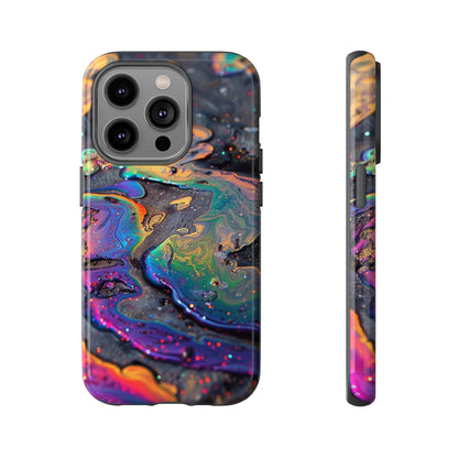 Opalescent Marbled Holographic Print Phone Case