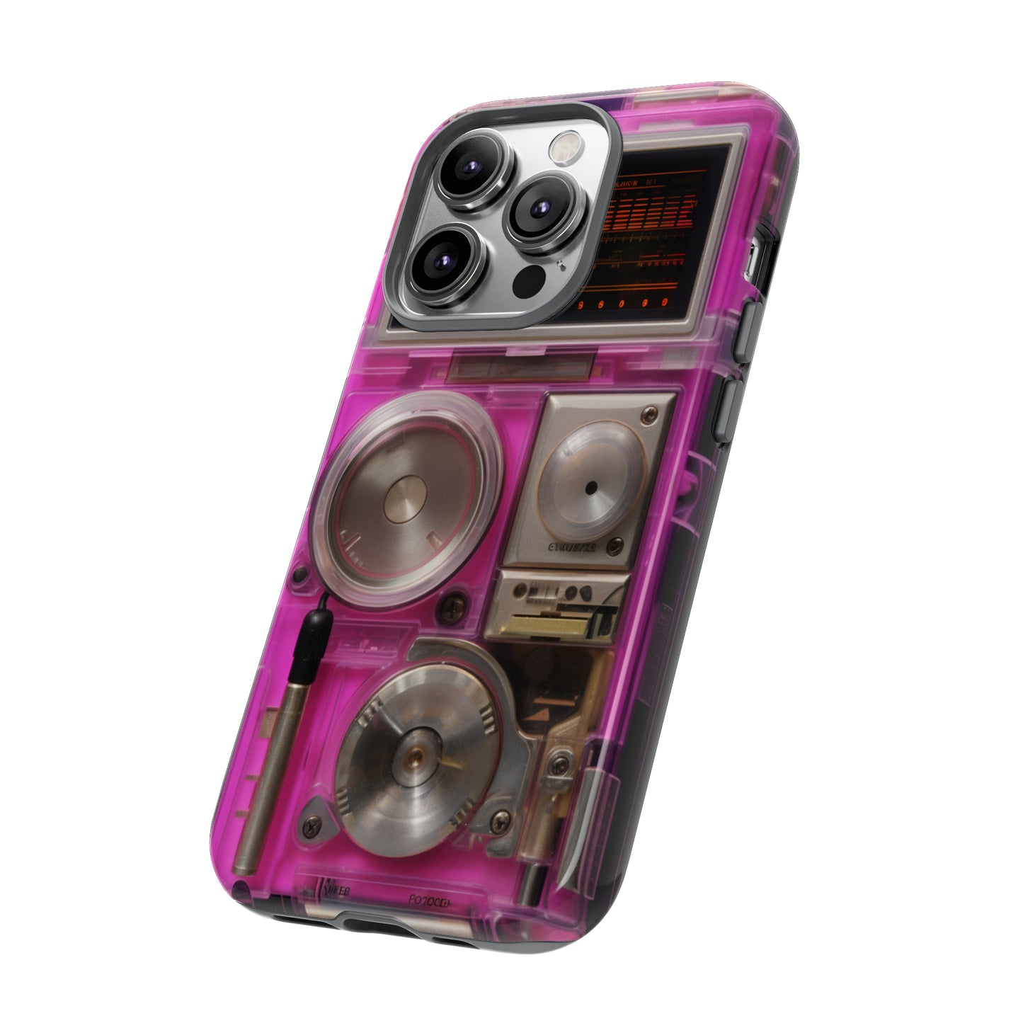 Cyberpunk Techno Gadget Walkman: Retro-Futuristic Premium Tough Phone Case | Iconic Style for iPhone, Samsung Galaxy, and Google Pixel