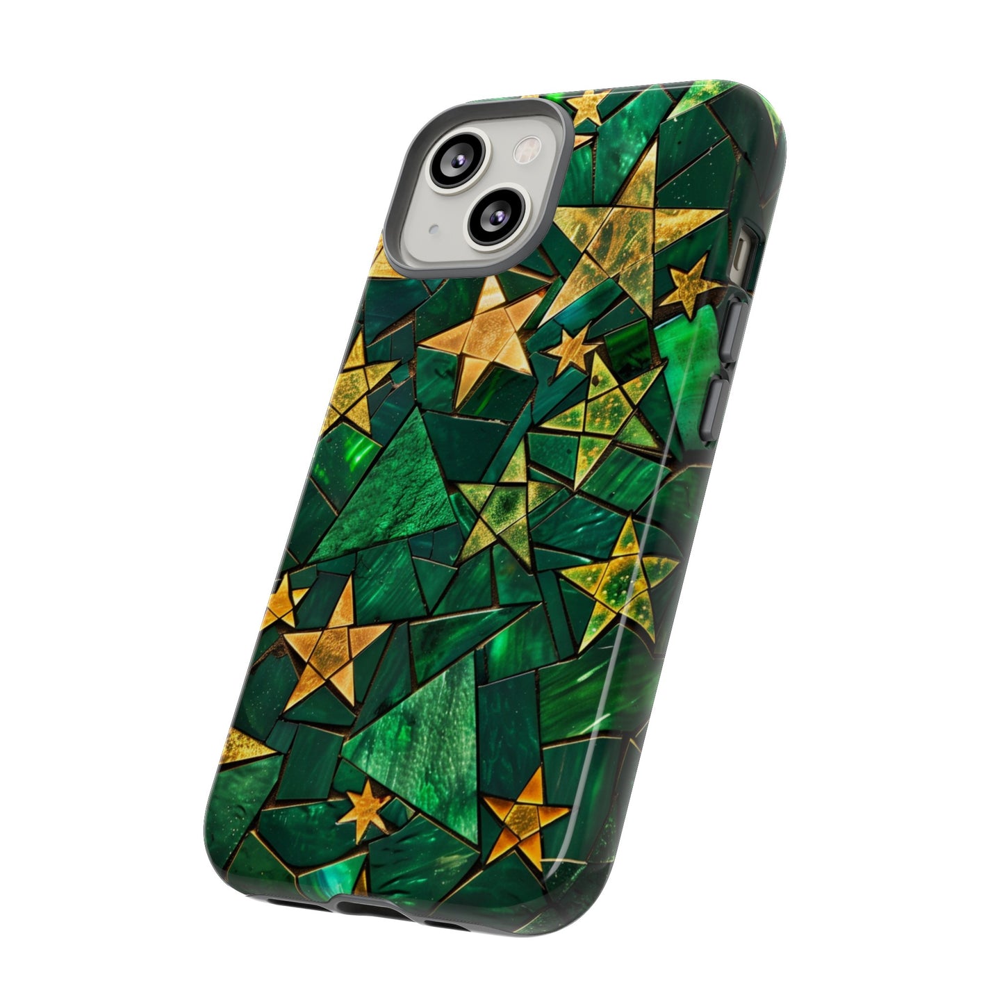 Green Celestial Stained Glass Mosaic Phone Case