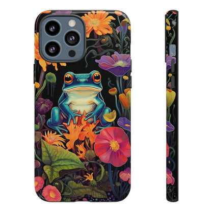 Floral Frogs Elegance Phone Case for Google Pixel, iPhone & Samsung Galaxy