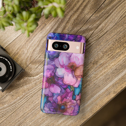 Purple Flower Stained Glass Phone Case