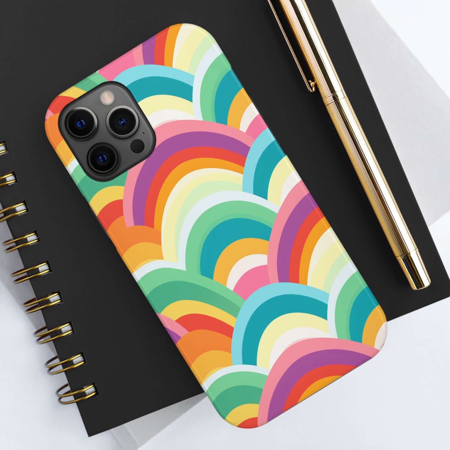 Rainbow Tough iPhone Case | Embrace Vibrant Style and Reliable Protection