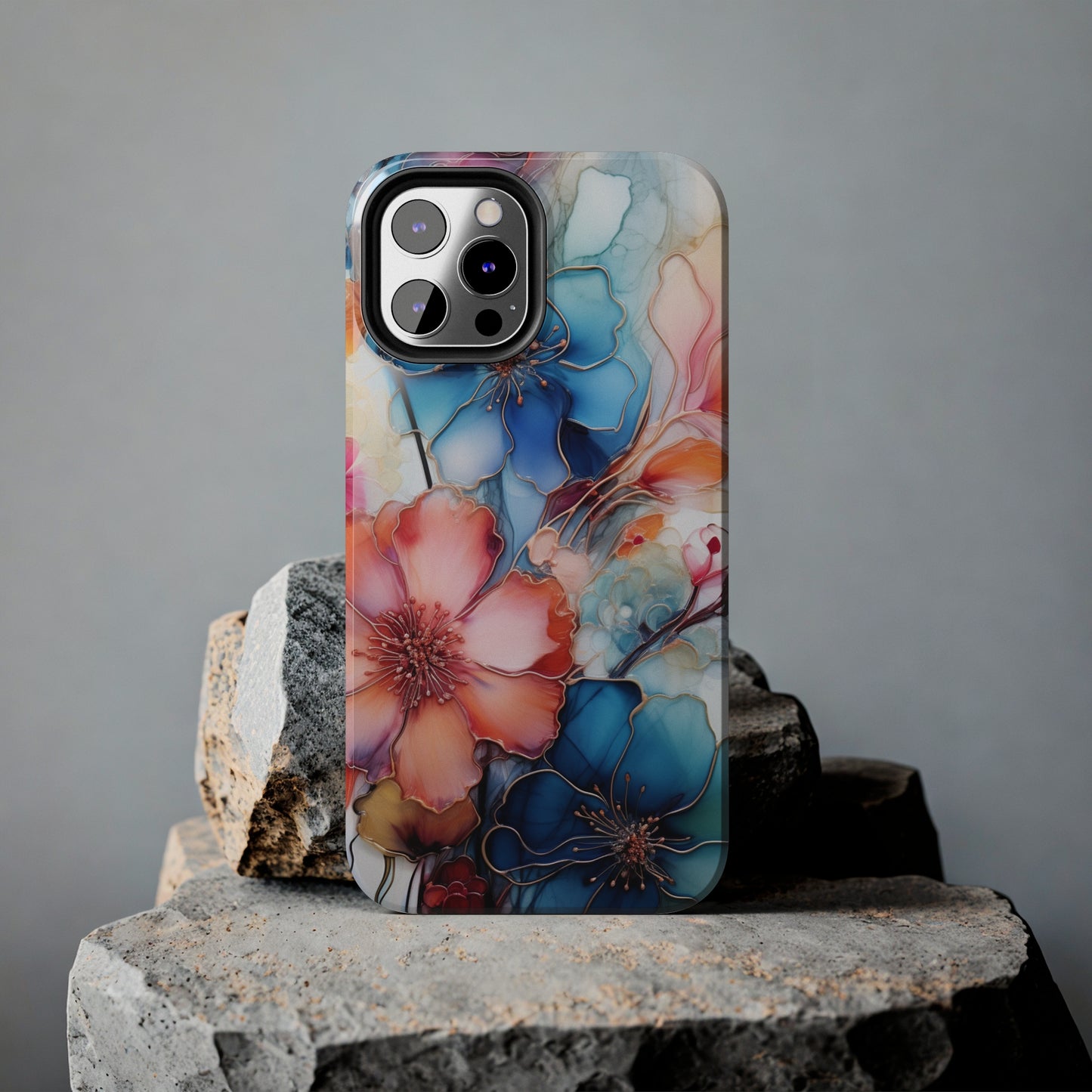 Marbled Watercolor iPhone Case | Embrace the Mesmerizing Multicolor Art