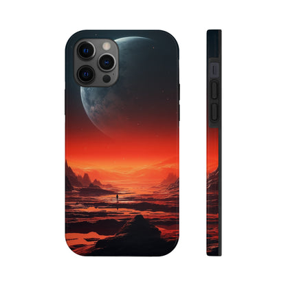 Space Alien Planets Tough iPhone Case | Explore Extraterrestrial Worlds with Futuristic Design and Reliable Protection