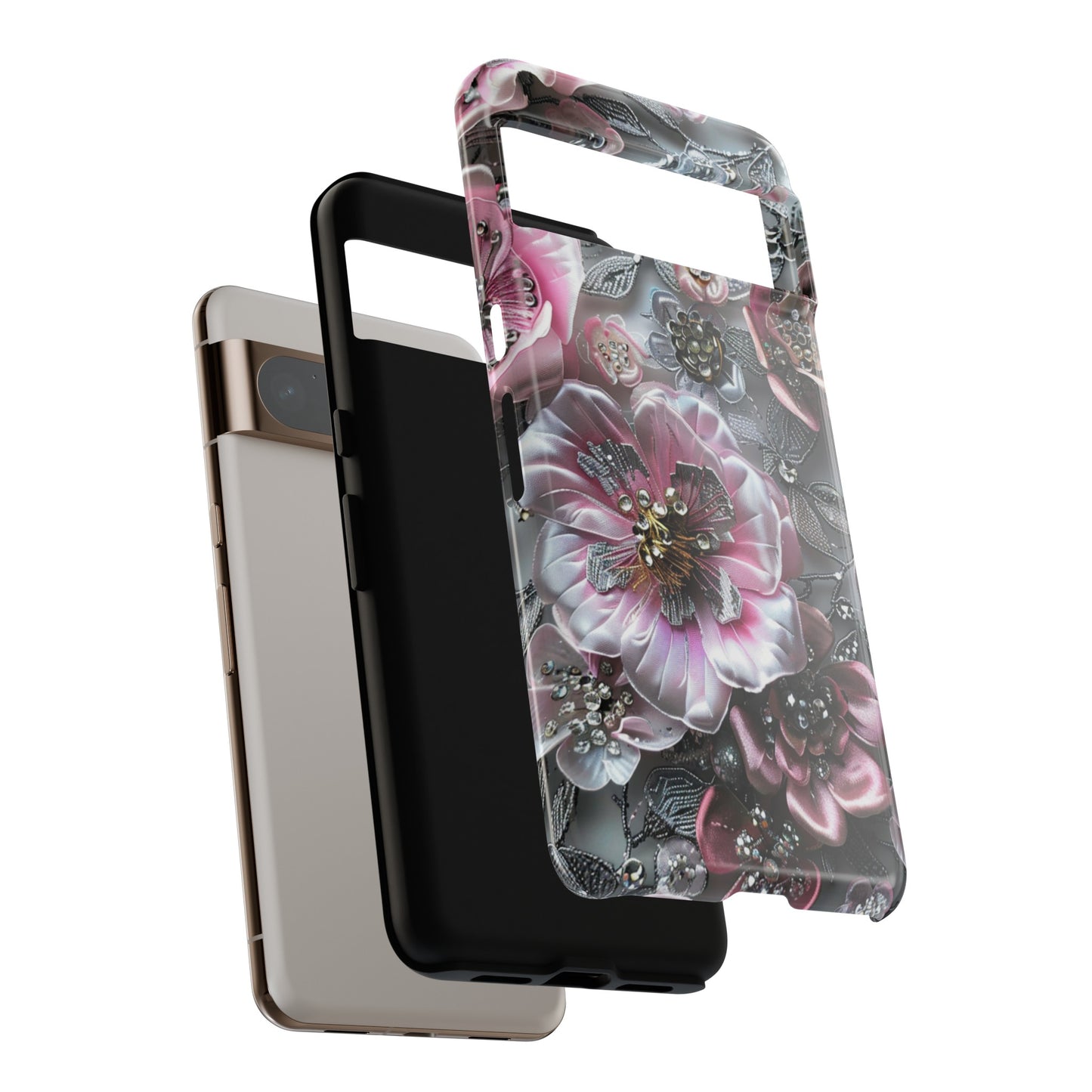 Coquette Aesthetic Floral Art iPhone 15 Case