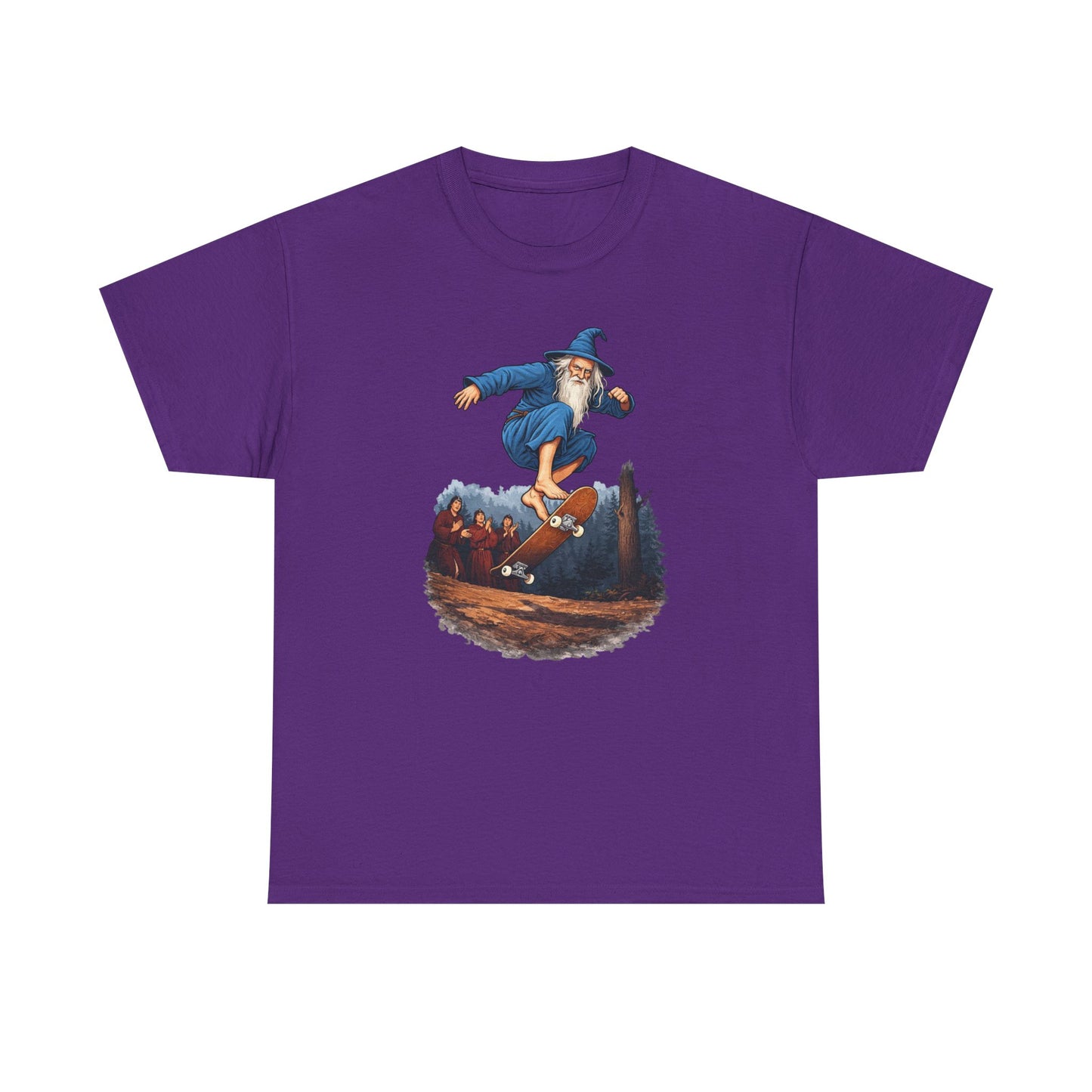 Wizard Skateboarding Fantasy T Shirt Magical Street Style Tee