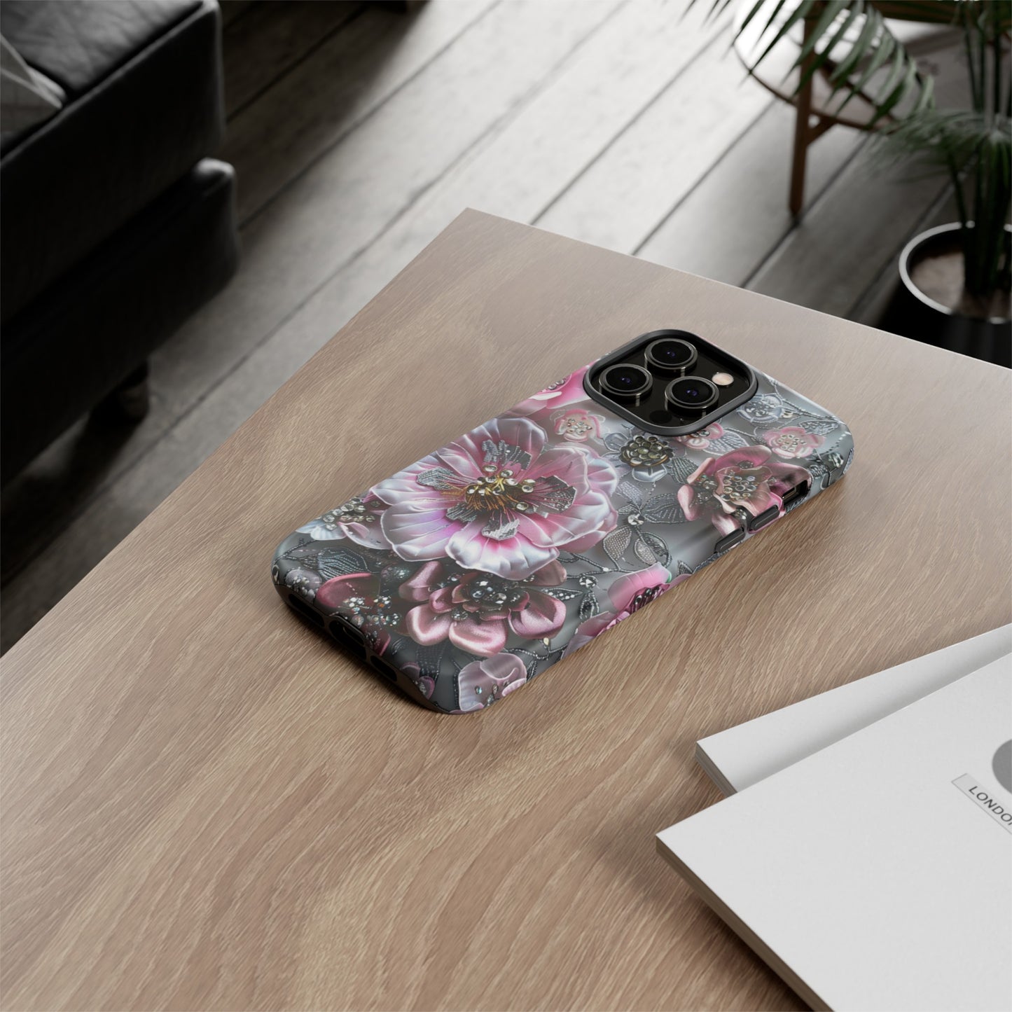 Coquette Aesthetic Floral Art iPhone 15 Case