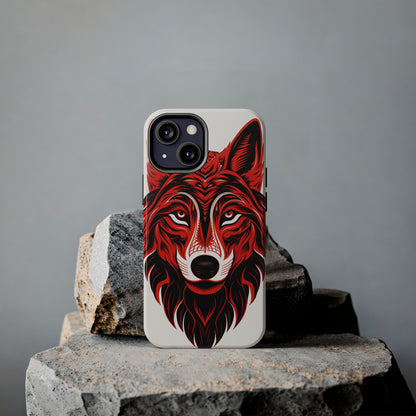 Mystic Echoes: Native American Tribal Wolf | Cultural Heritage iPhone Case