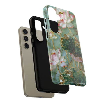 Elegant Floral Phone Case - Tough Cases with Lotus Design