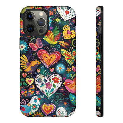 Floral Butterfly Magic Hearts Phone Case